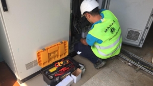 Ahmetli'de Tesise 3 Kez Yıldırım Düştü, MASKİ Anında Müdahale Etti