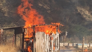Turgutlu’da arazi yangını korkuttu