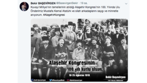 Başevirgen, Alaşehir Kongresinin 100'üncü yılını kutladı