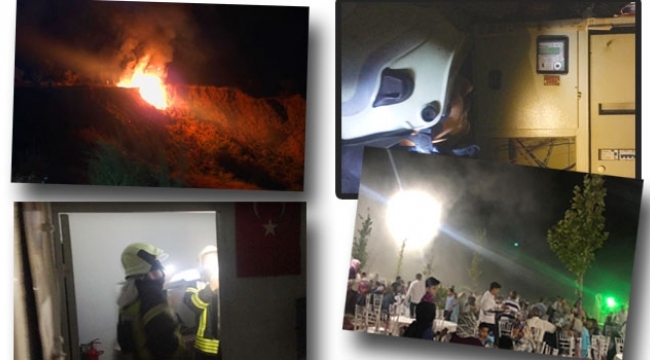 İki ayrı noktada çıkan yangın paniğe neden oldu