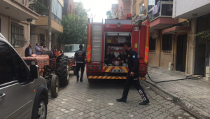 4 katlı binanın çatısında çıkan yangın korkuttu