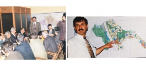 BAŞKAN HOŞBİLGİN MECLİS TOPLANTISINDA İMAR İLE AÇIKLAMA YAPARKEN