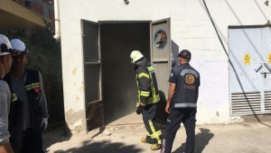 Trafo yangını panik yarattı