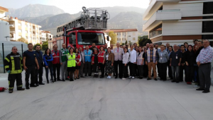 İtfaiye'den Merkez Efendi'ye Yangın Eğitimi