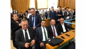 Milletvekili Başevirgen’in konukları Belediye Başkanı Çetin Akın  ve Ali Nasuhoğlu