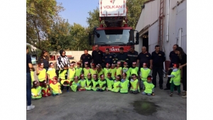 Sevgi Pınarım miniklerinden Turgutlu İtfaiyesine ziyaret