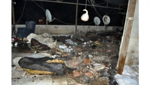 Dökülen kül çatıyı yaktı