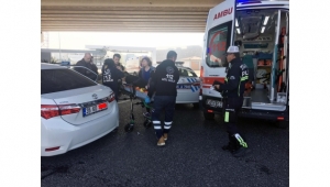 TIR ile otomobil çarpıştı: 1 yaralı