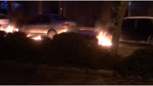 Turgutlu’da 3 araç yakılmak istendi, şüpheli yakalandı