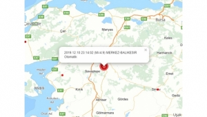 Balıkesir'de 5 büyüklüğünde deprem; Turgutlu'da da hissedildi