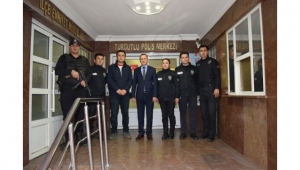 Kaymakam Yılmaz’dan Polis Merkezi Amirliği ziyareti