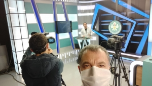 Belediye ,stüdyolarını TRT EBA TV için ders çekimi yapan öğretmenlere açtı.