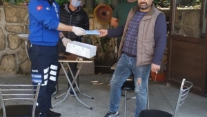 Büyükşehir Şoför Esnafına Maske 