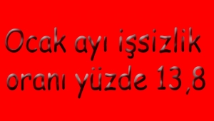  Ocak ayı işsizlik oranı yüzde 13,8