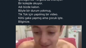 Şaka  amaçlı çektiği  video  sosyal medyayı karıştırdı