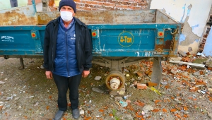  Römork yerine  lastiği çaldı VİDEO