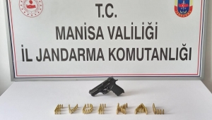 Bir adet 9 mm çapında tabanca ile çok sayıda mermi ele  geçirildi