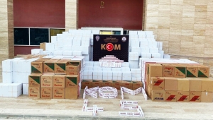 Turgutlu'da 6 milyon 30 bin bandrolsüz makaron yakalandı!