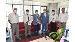 Ahmetli'den Başkan Ergün'e ziyaret