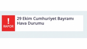 29 Ekim Cumhuriyet Bayramı Hava Durumu