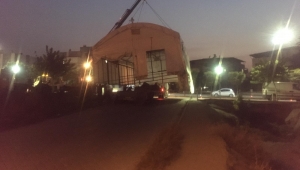 TIR’la taşınan dev çadırı görenler şaşkına döndü