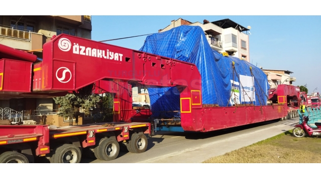 Dev jeneratör Turgutlu'dan böyle geçti