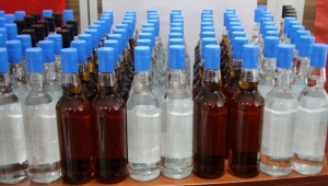 Irlamaz’da kaçak içki operasyonu: 1 gözaltı