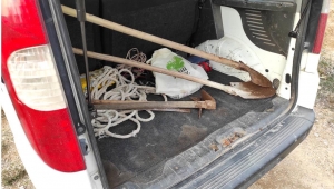 Manisa'da sit alanında kaçak kazıya suçüstü: 6 gözaltı