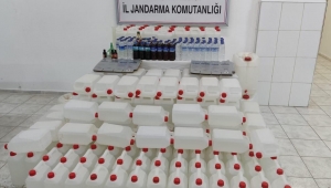 Turgutlu’da 1907 litre kaçak içki ele geçirildi