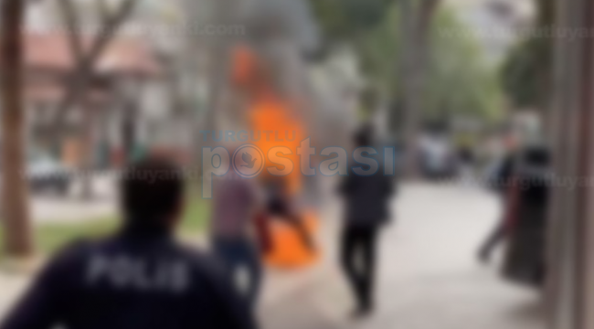 Kaymakamlık bahçesinde kendini ateşe verdi