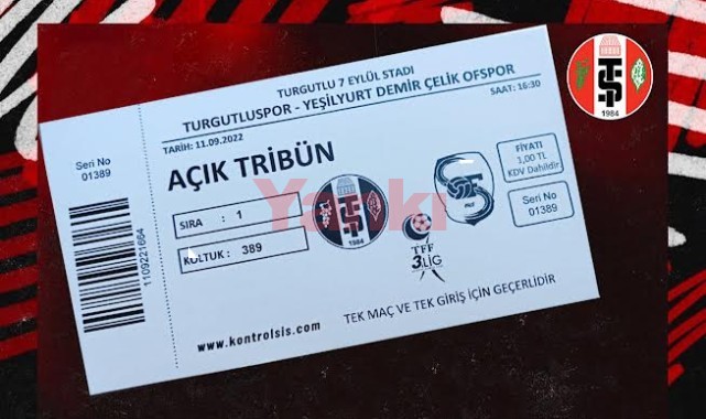 Turgutluspor – Yeşilyurt D.Ç. Ofspor maçının biletleri ücretsiz