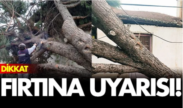 Manisada Kuvvetli Rüzgar ve Fırtınaya Dikkat!