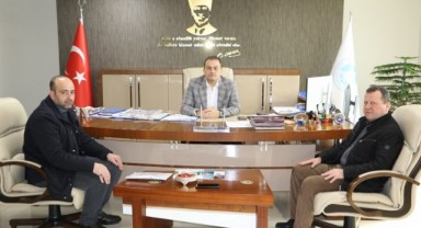 Alaybey Mahalle Muhtarından Genel Müdür Aslaya ziyaret