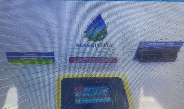 MASKİ Matik Cihazının Ekranını Kırdı