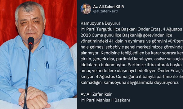İstifa ediyorum demişti; Görevden el çektirilmiş!