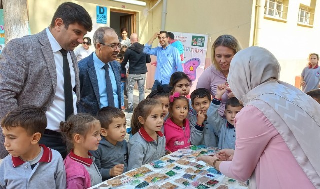 Alahıdır İlkokulu’ndaki böcek şenliğine büyük ilgi