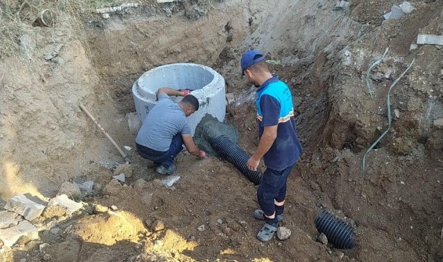 Gökkaya’da Yağmur Sularına Koruge Boru ile Önlem