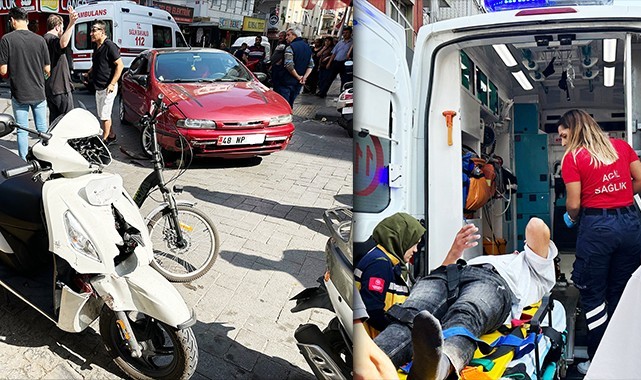 Otomobil ile motosiklet çarpıştı: 1 yaralı