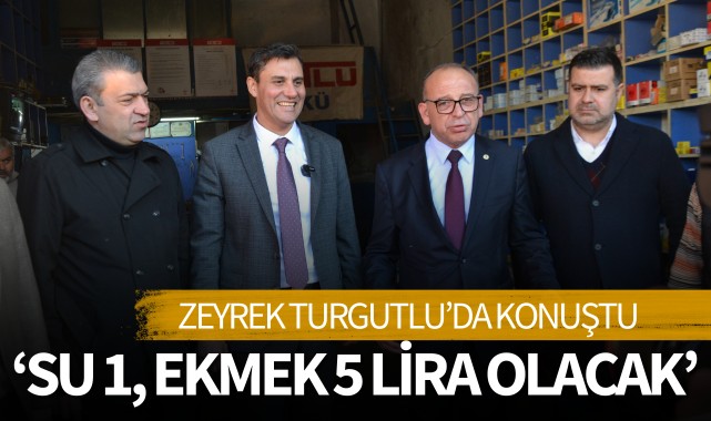 Zeyrek: Su 1 lira, ekmek 5 lira olacak