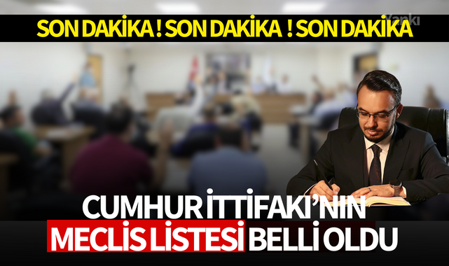 Yunus Oğanın meclis adayları belli oldu! İşte tam liste!
