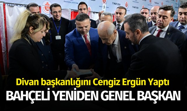 MHP Lideri Devlet Bahçeli Yeniden Genel Başkanlığa Seçildi