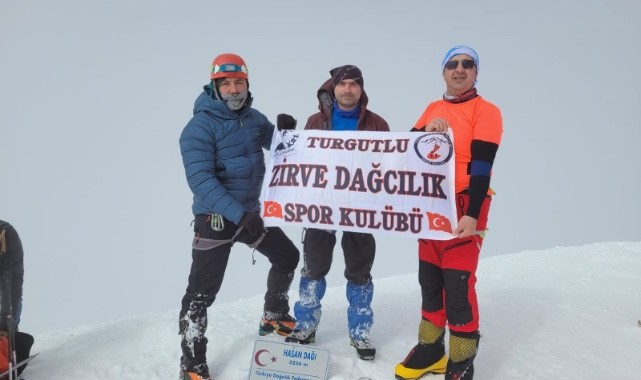 Zirve dağcıları 3268 metrelik Hasan Dağı’na tırmandı