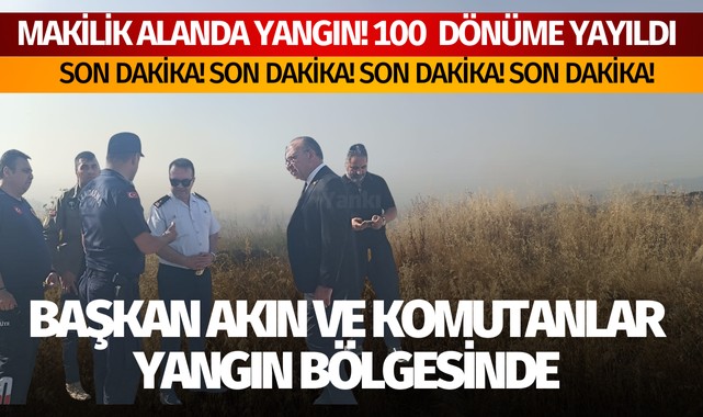 Çetin Akın Yangın Bölgesinde 'Hemşehrilerimiz dikkatli olsun, canımız yanmasın’