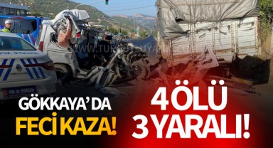 Gökkaya girişinde feci kaza!  4 ölü, 3 yaralı