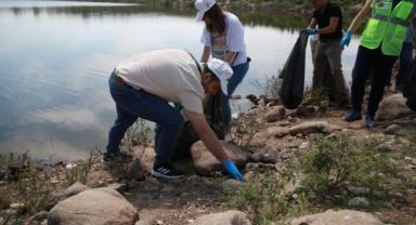 500 gönüllü Bağ Yolu Gölet temizliğinde buluştu