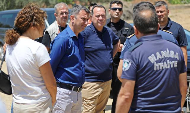 Başkan Dutlulu, Akhisar’daki Yangın Bölgesinde İncelemelerde Bulundu