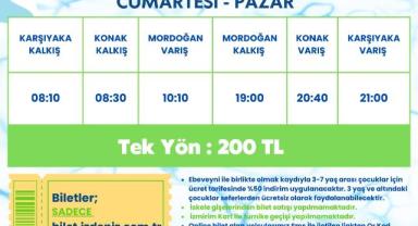 İZDENİZ’in Yaz Seferleri ile istikamet Urla ve Mordoğan