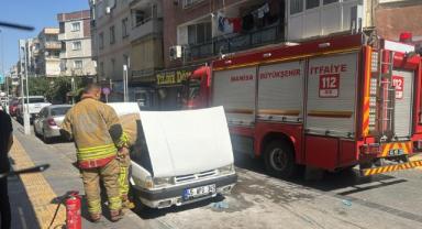 Turgutlu'da otomobil yangını