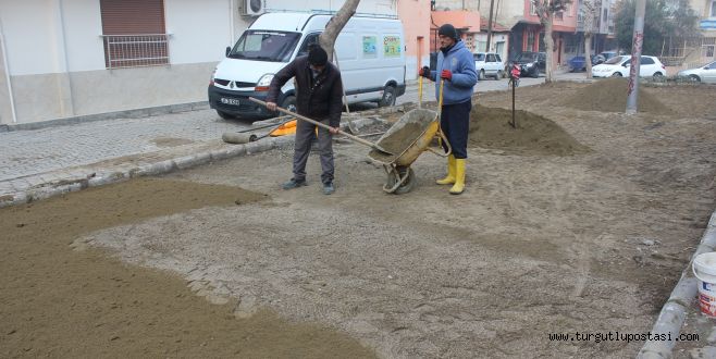 parklar ile yeşil alanlarda kış bakımı ve ağaçlandırma çalışmaları gerçekleştiriliyor.